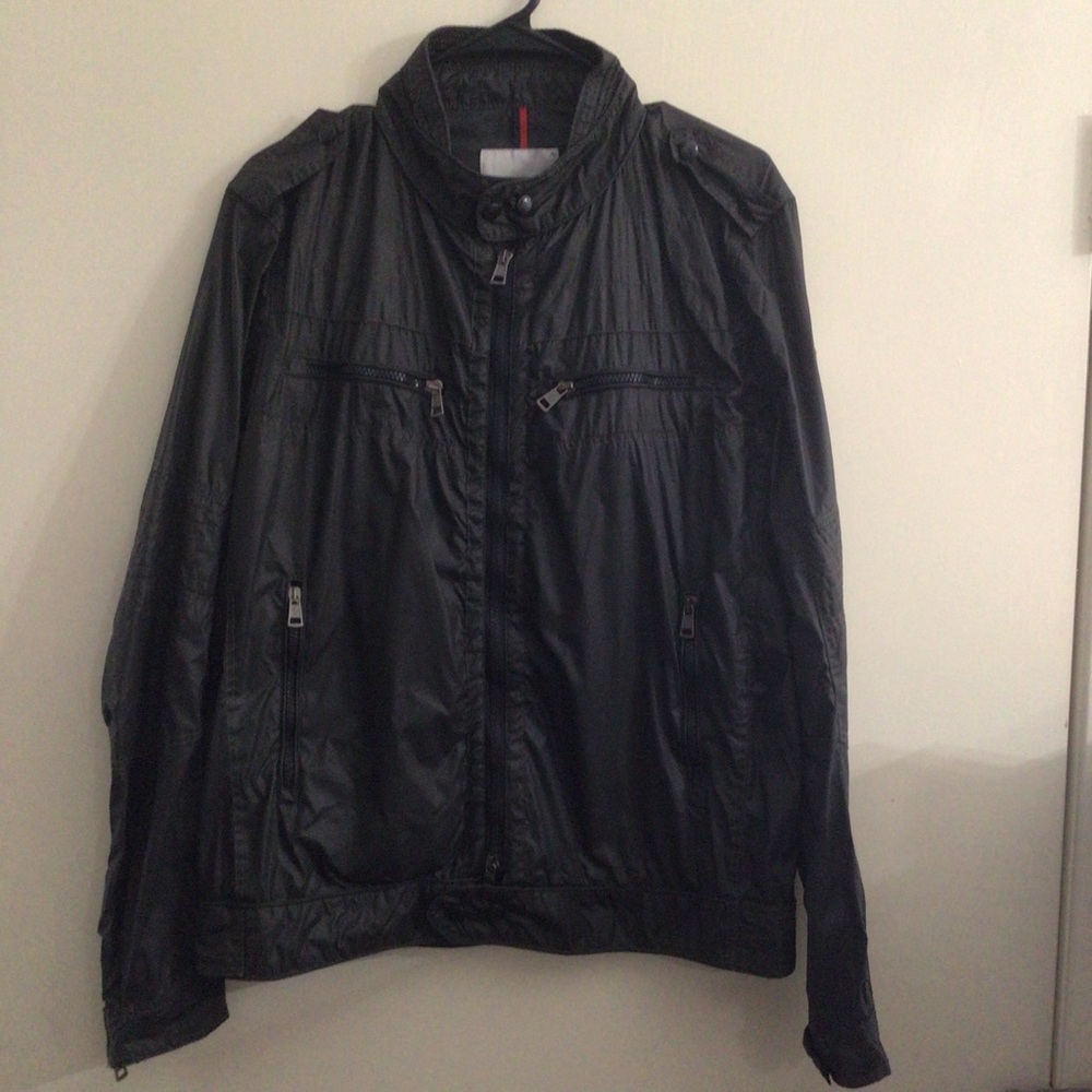 Moncler Black Windbreaker Jacket
